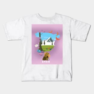 Spain Travel map Kids T-Shirt